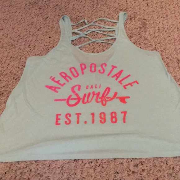 Light Blue Racerback Tank Top - Picture 1 of 5